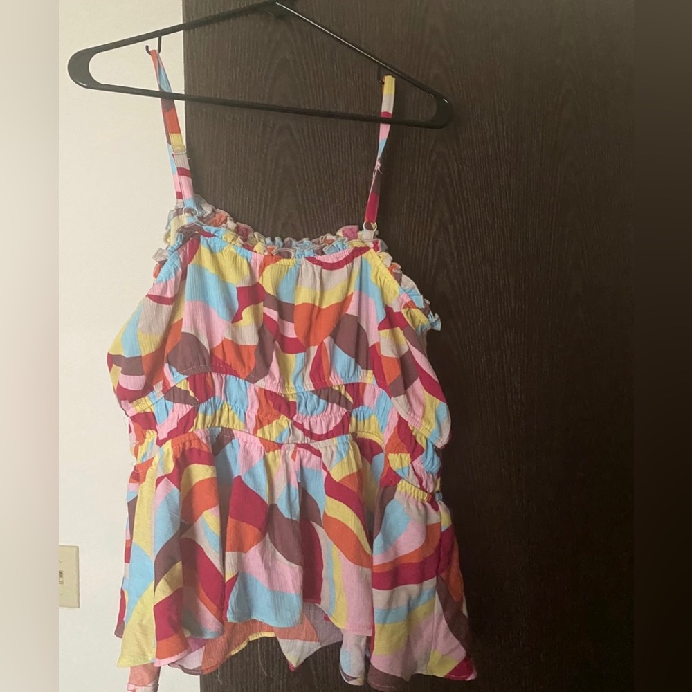Torrid size 1 colorful tank- worn once